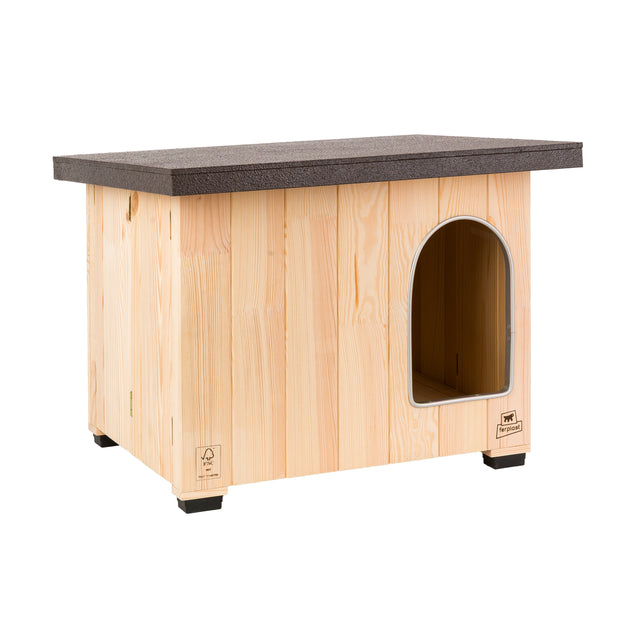 CLICKO Caseta de madera para perros