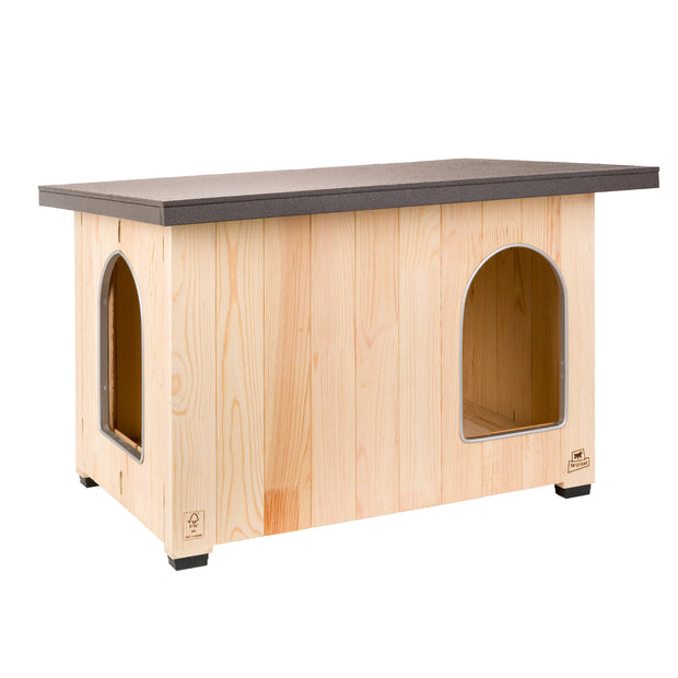 CLICKO Caseta de madera para perros