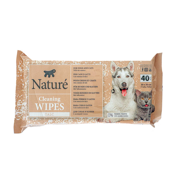 NATURÉ TOALLITAS CON TALCO (X40)