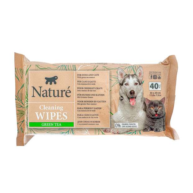 NATURÉ TOALLITAS CON TÉ VERDE (X40)