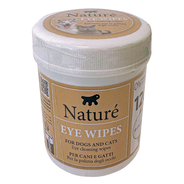 NATURÉ TOALLITAS LIMPIADORAS PARA OJOS – PARA PERROS Y GATOS (x120)