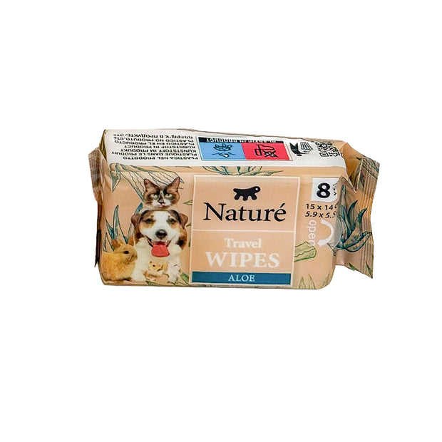TOALLITAS DE BOLSILLO NATURÈ TRAVEL WIPES (x8)
