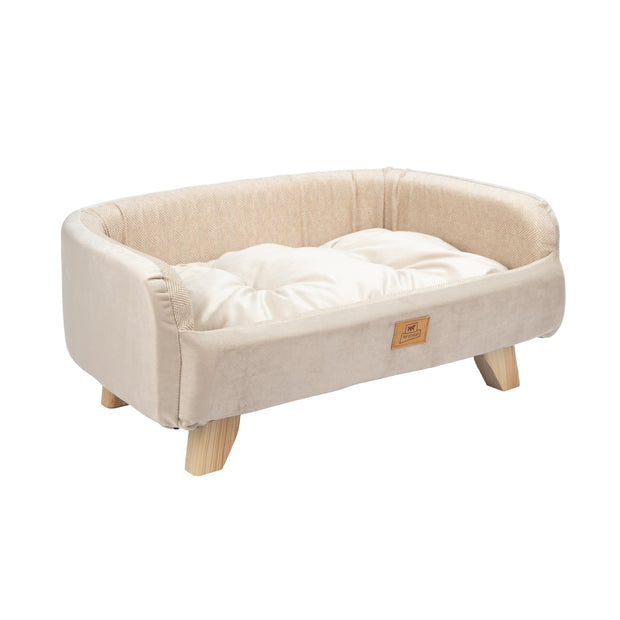 YUKI Cama de madera para perros y gatos