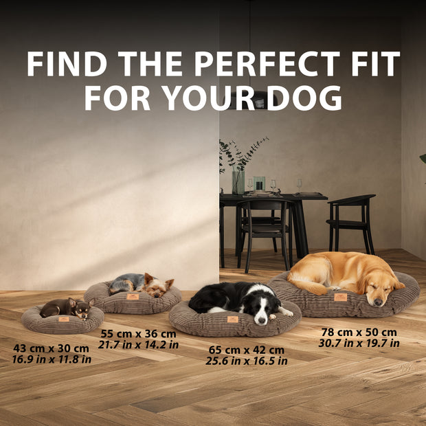 RELAX CORDUROYCojín ovalado para perros y gatos