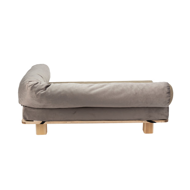 HARU Cama de madera para perros y gatos