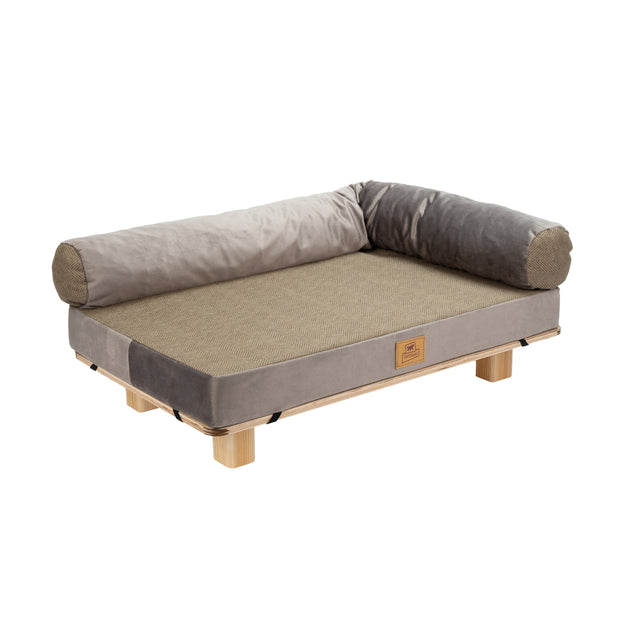 HARU Cama de madera para perros y gatos