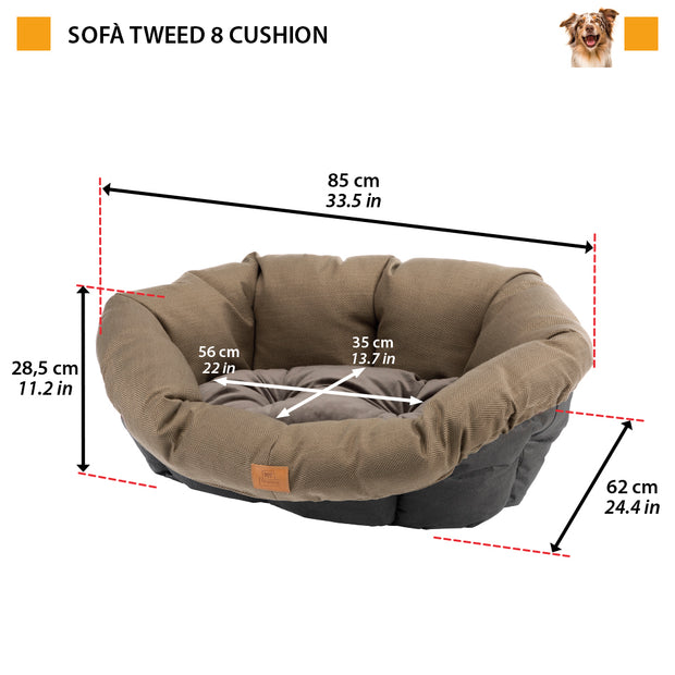 SOFA' TWEED CUSHION