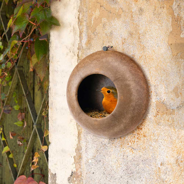 Comedero de exterior para aves silvestres