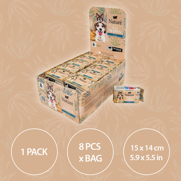 TOALLITAS DE BOLSILLO NATURÈ TRAVEL WIPES (x8)