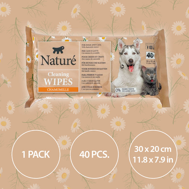 NATURÉ TOALLITAS CON MANZANILLA (X40)