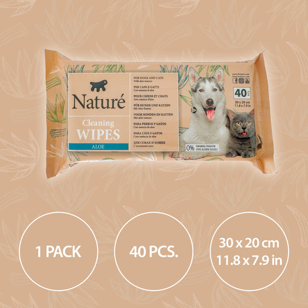 NATURÉ TOALLITAS CON ALOE VERA (X40)