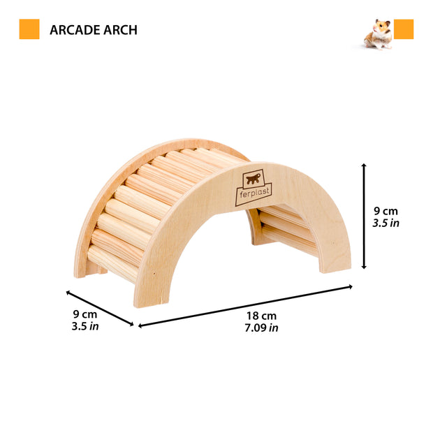 ARCADE ARCH Juguete de madera para hámster