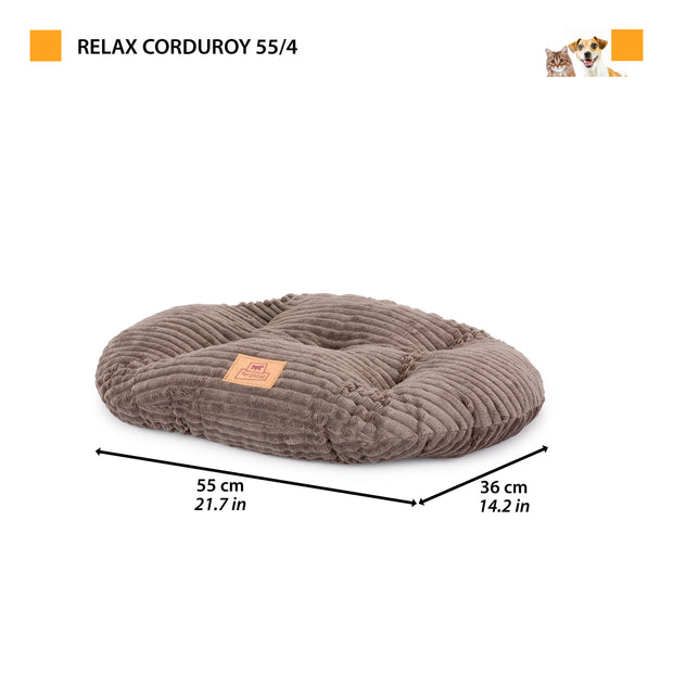 RELAX CORDUROYCojín ovalado para perros y gatos