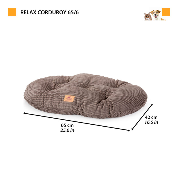 RELAX CORDUROYCojín ovalado para perros y gatos