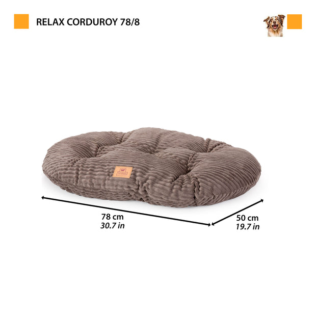 RELAX CORDUROYCojín ovalado para perros y gatos