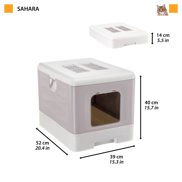 SAHARA Arenero Cerrado para Gatos