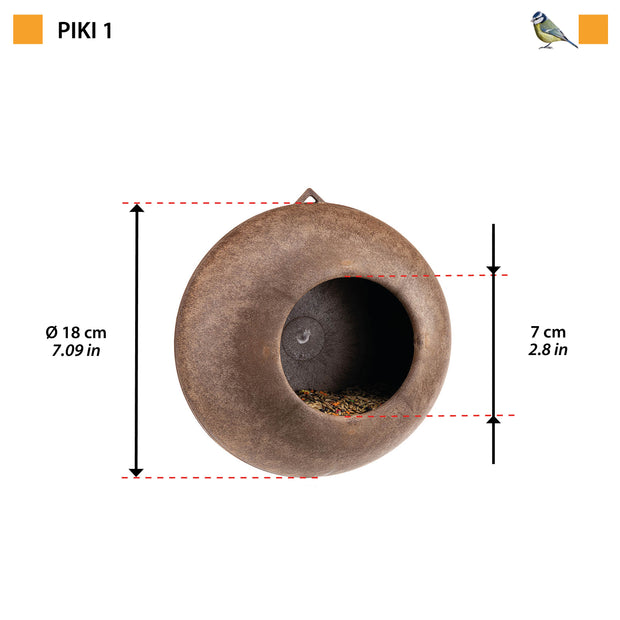 Comedero de exterior para aves silvestres