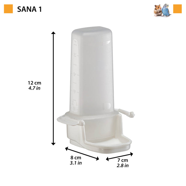 Dispensador de agua o alimento para hámsteres y aves