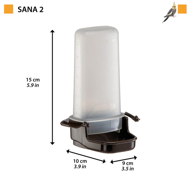 Dispensador de agua o alimento para hámsteres y aves