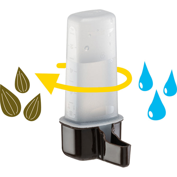 Dispensador de agua o alimento para aves