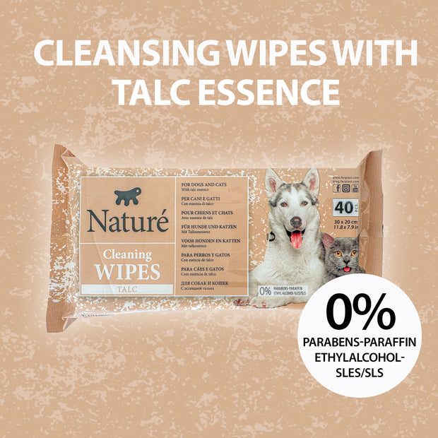 NATURÉ TOALLITAS CON TALCO (X40)