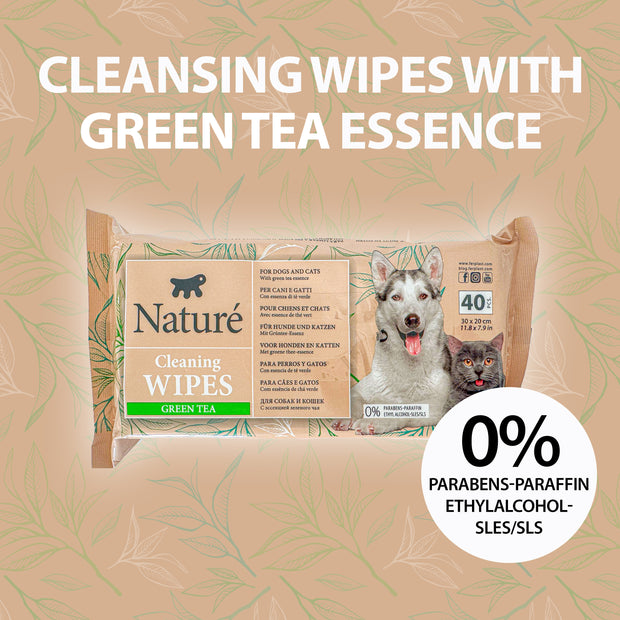 NATURÉ TOALLITAS CON TÉ VERDE (X40)