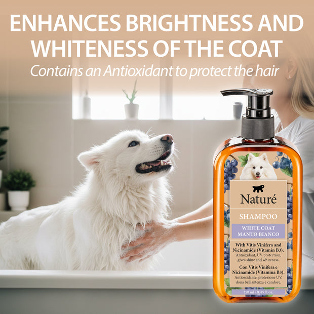 CHAMPÚ NATURE’ PARA PERROS DE MANTO BLANCO