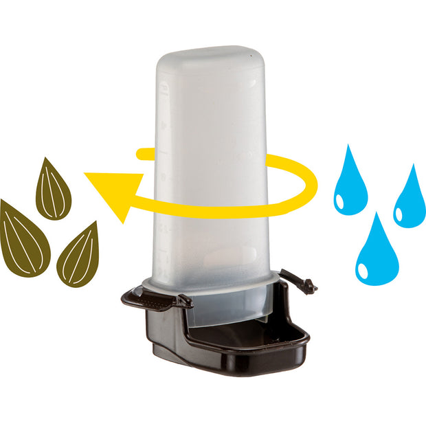 Dispensador de agua o alimento para hámsteres y aves