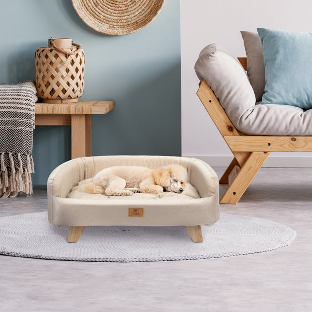 YUKI Cama de madera para perros y gatos