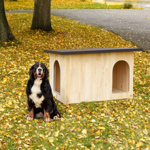 CLICKO Caseta de madera para perros