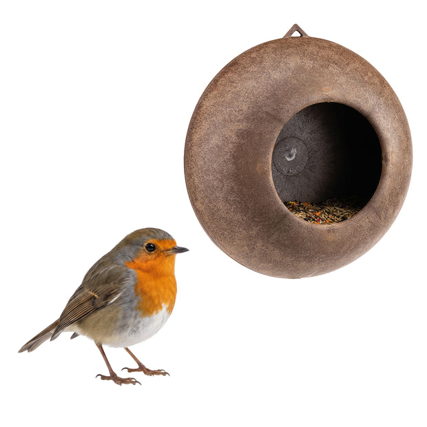 Comedero de exterior para aves silvestres