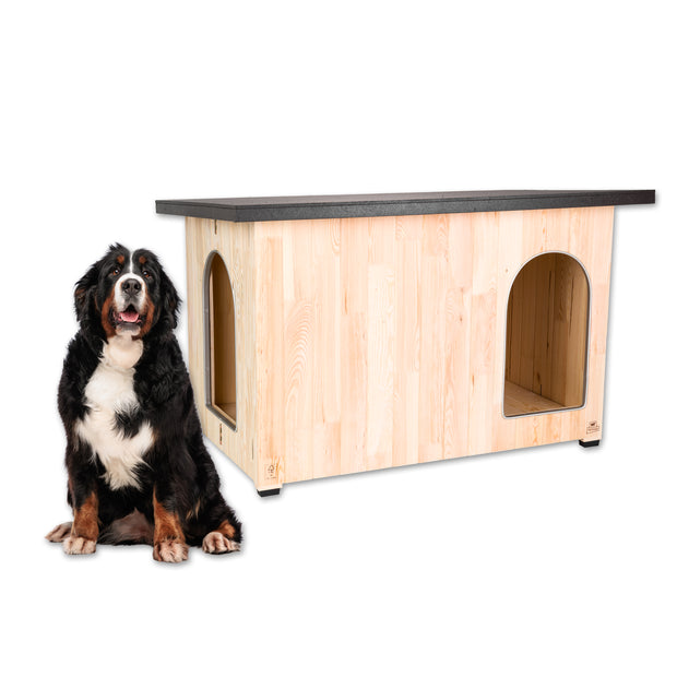 CLICKO Caseta de madera para perros
