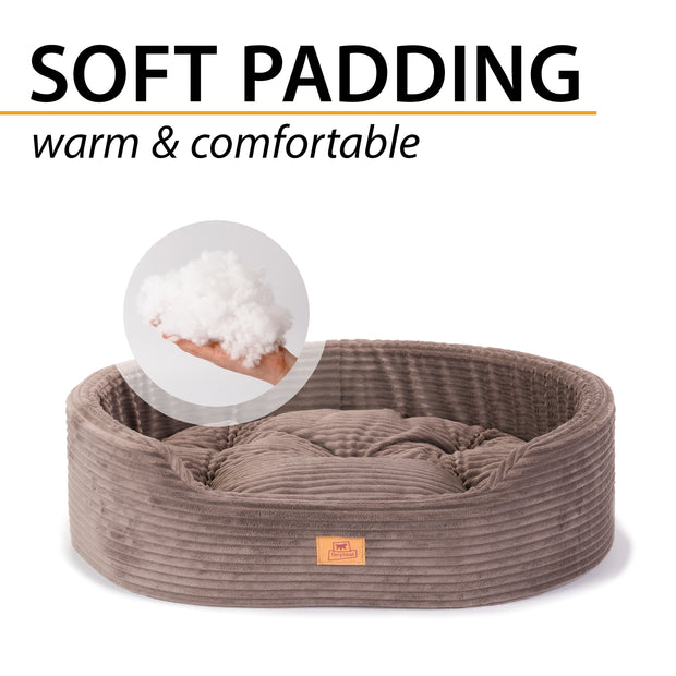 DANDY CORDUROY Cama tipo sofá con cojín extraíble para perros y gatos