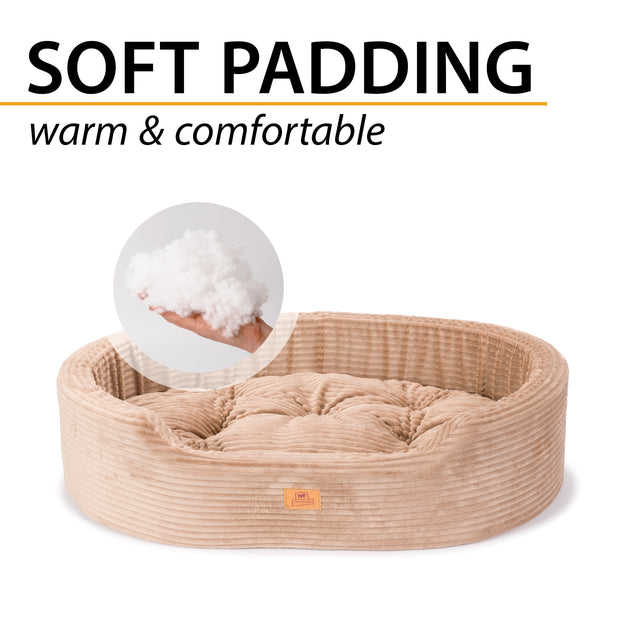 DANDY CORDUROY Cama tipo sofá con cojín extraíble para perros y gatos