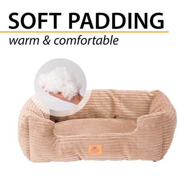 SWEETIE CORDUROY Cama suave para perros y gatos