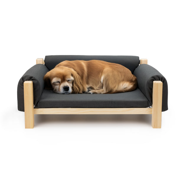 MIZU Cama de madera para perros y gatos