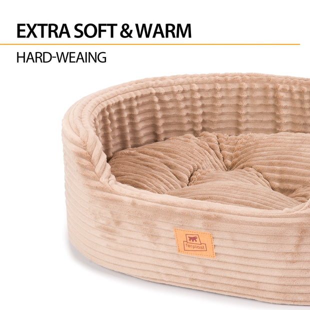 DANDY CORDUROY Cama tipo sofá con cojín extraíble para perros y gatos
