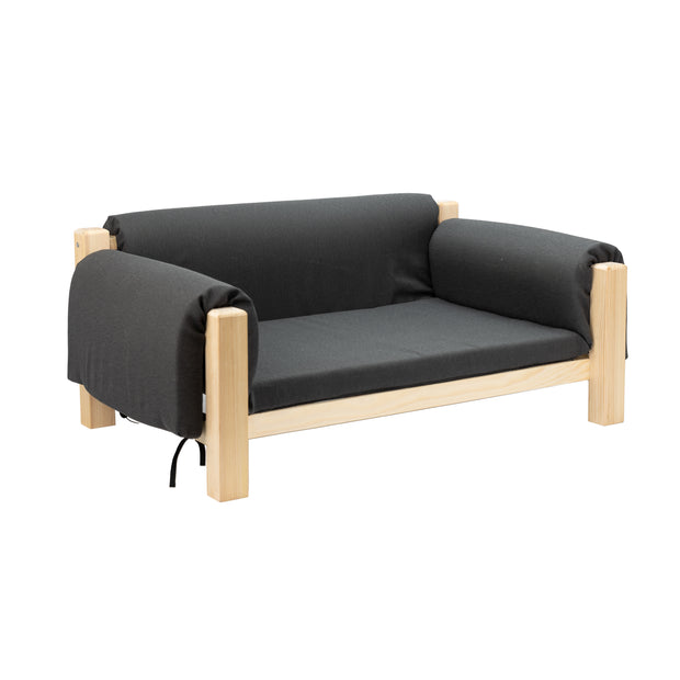 MIZU Cama de madera para perros y gatos