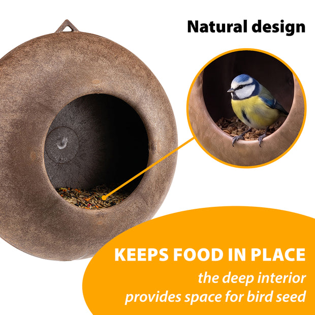Comedero de exterior para aves silvestres