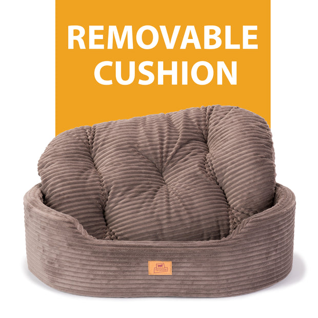 DANDY CORDUROY Cama tipo sofá con cojín extraíble para perros y gatos