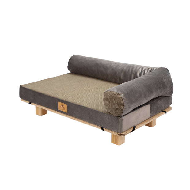 HARU Cama de madera para perros y gatos